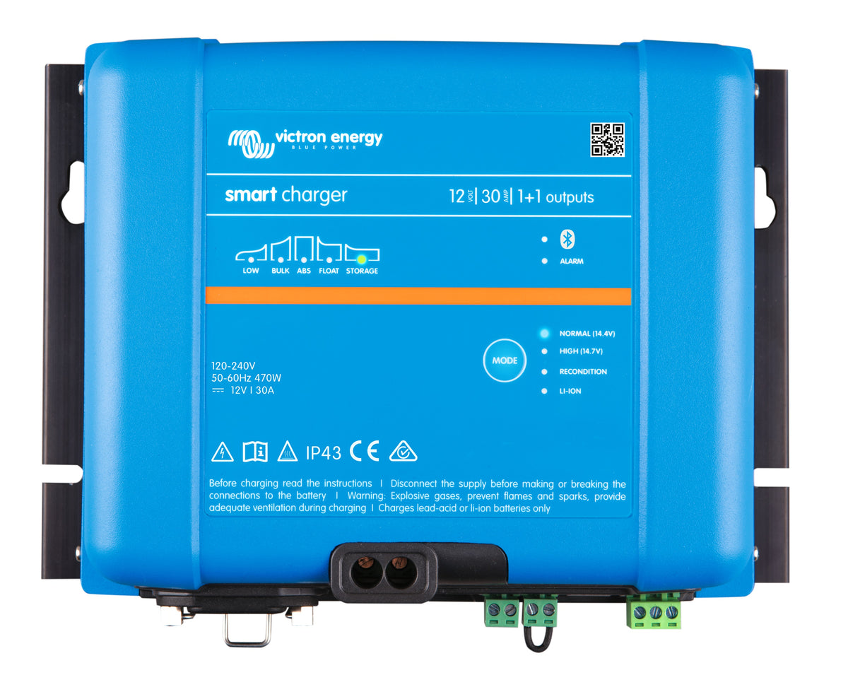 Victron Smart IP43 Charger – Smart IP43 Charger 12/30 (1+1) 120/240V