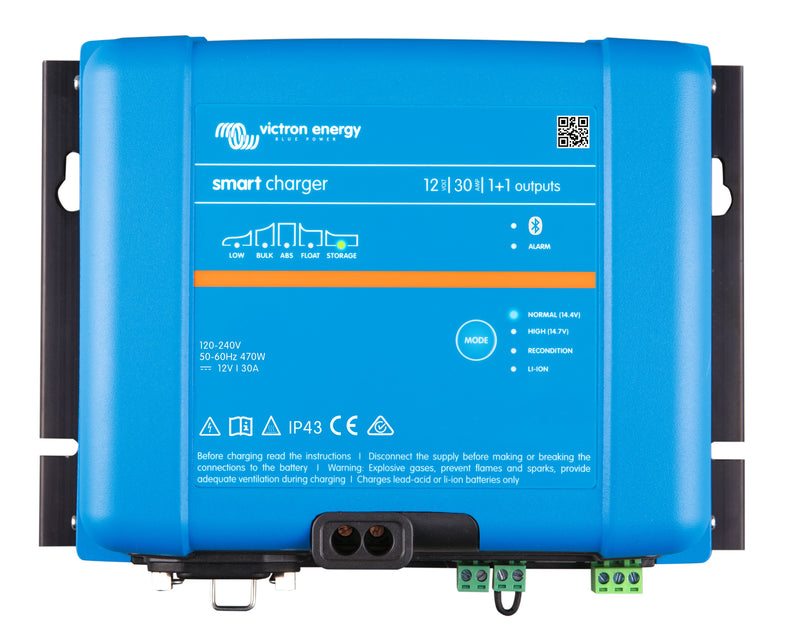 Victron Smart IP43 Charger – Smart IP43 Charger 12/30 (1+1) 120/240V