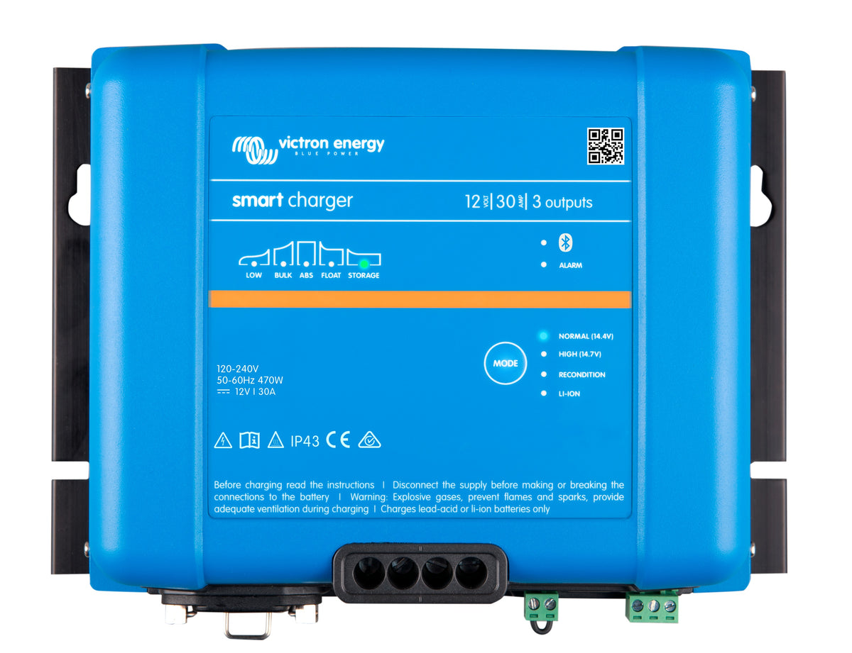 Victron Smart IP43 Charger – Smart IP43 Charger 12/30 (3) 120/240V