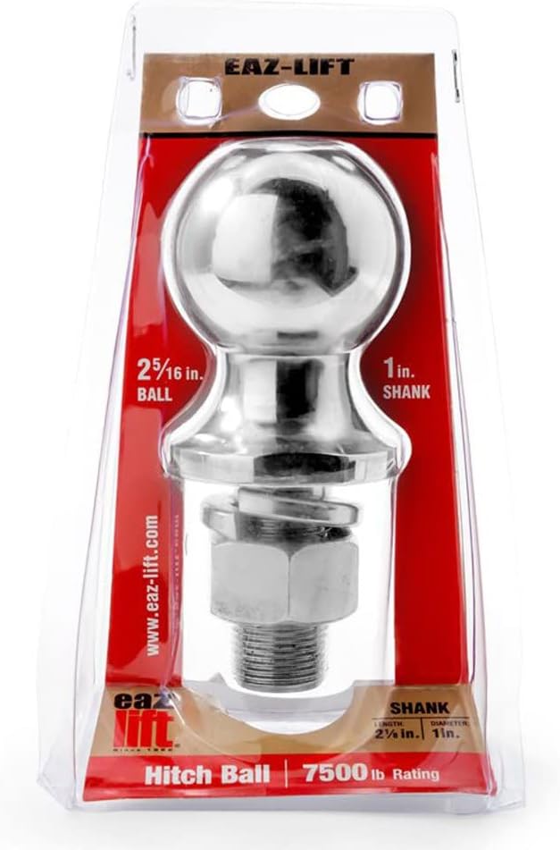 Camco Eaz-Lift Hitch Ball 2 5/16" x 1" x 2 1/8", 7,500 lb