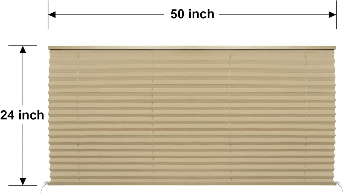 RV pleated blackout window blind