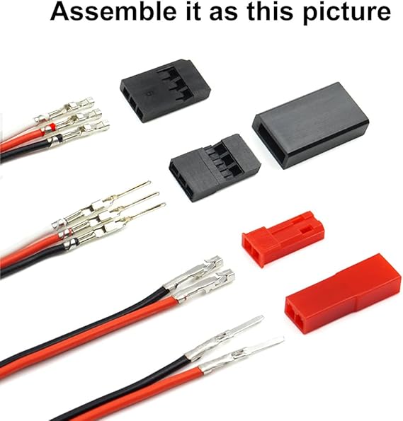Servo Plug Connector Kit 55 Sets with Crimping Tool
