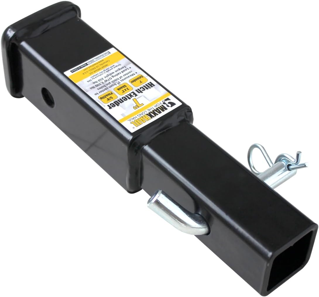 Trailer hitch receiver extender 7 inch