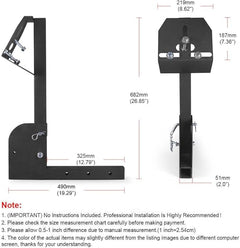 Foldable Hitch-Mount Spare Tire Carrier 2" Receiver