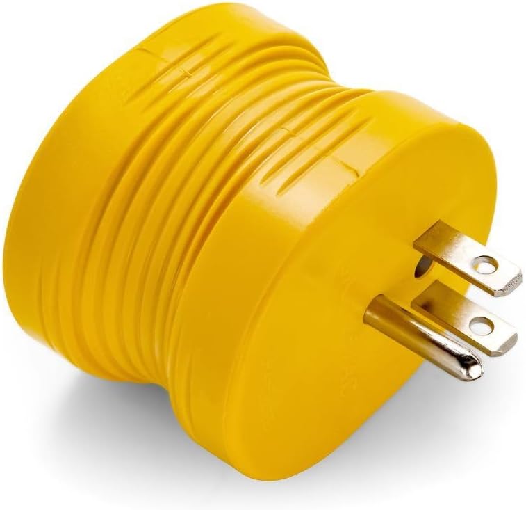 Camco Power Grip Adapter, 15A Male to 30A Female