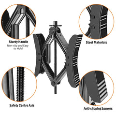 X-shaped RV wheel chock stabilizers, 2 sets