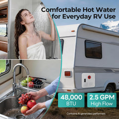 Fogatti tankless RV water heater, view 2