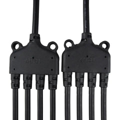 Renogy 4 to 1 solar branch connector pair with MC4 style plugs