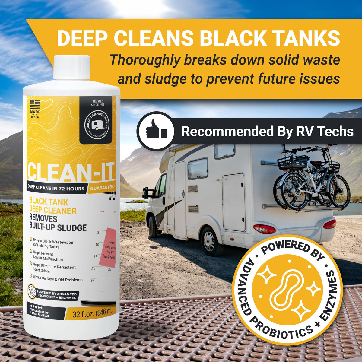 Unique Clean-It black tank cleaner, view 4