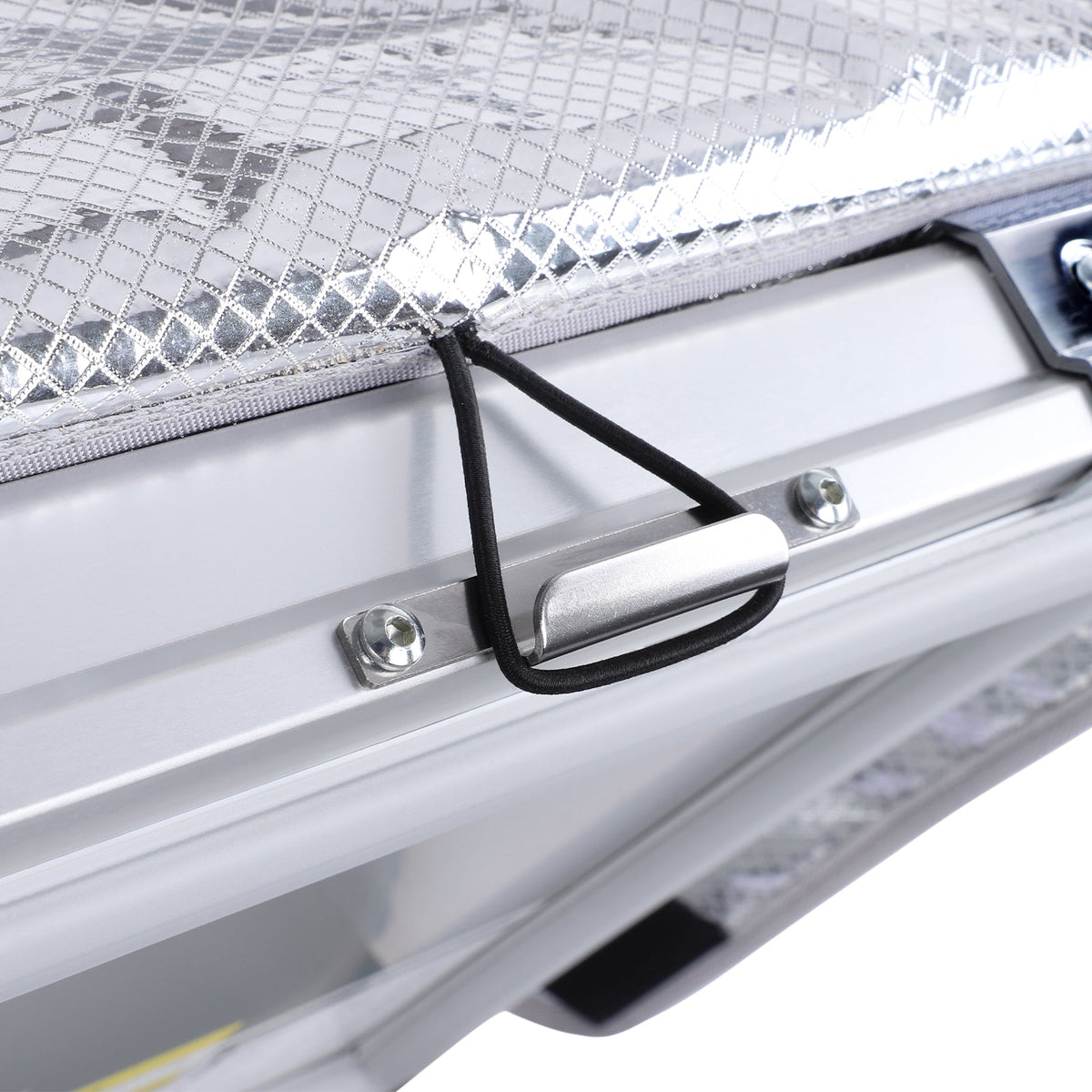 ICECO insulated protective cover on an APL20 portable fridge, gray