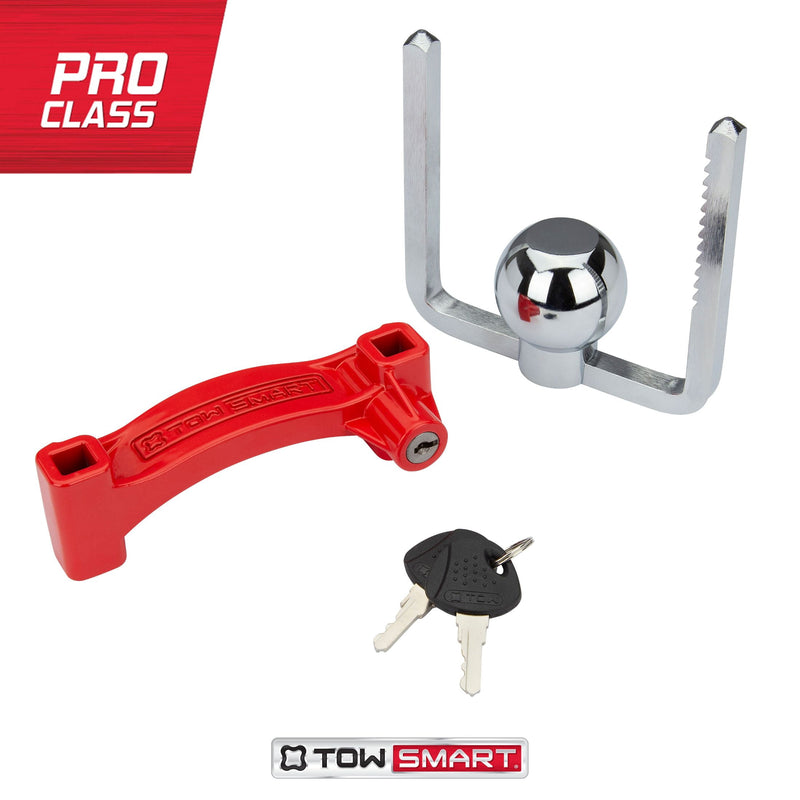 TowSmart chrome coupler lock, view 3