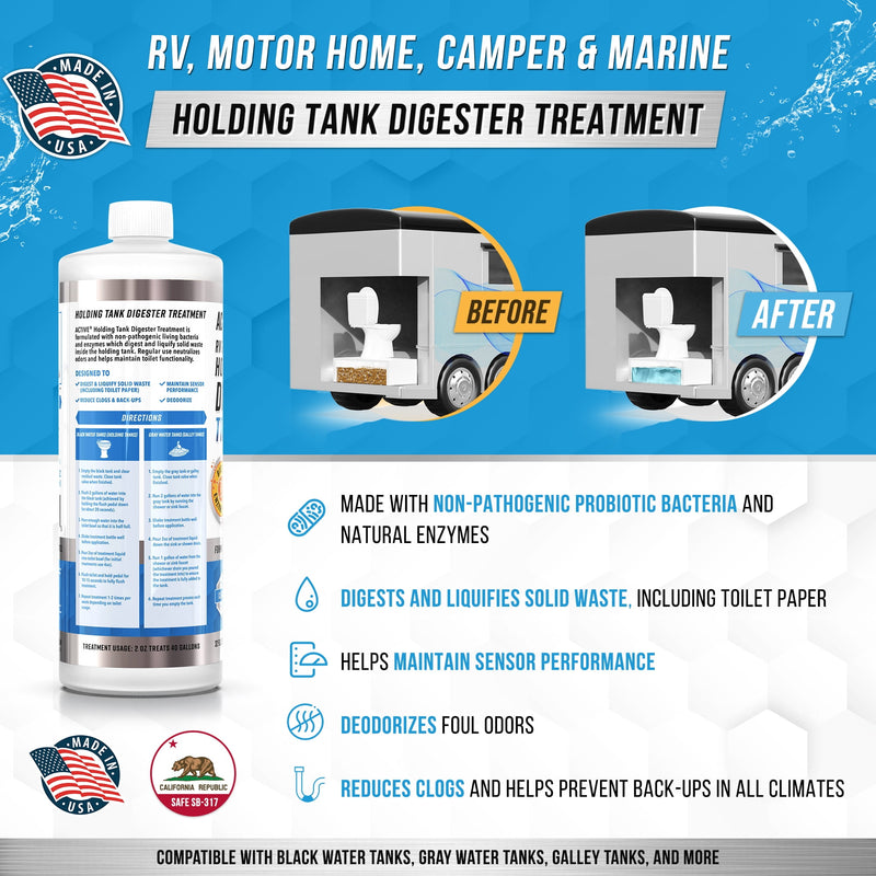 Active RV toilet treatment bottle, view 4