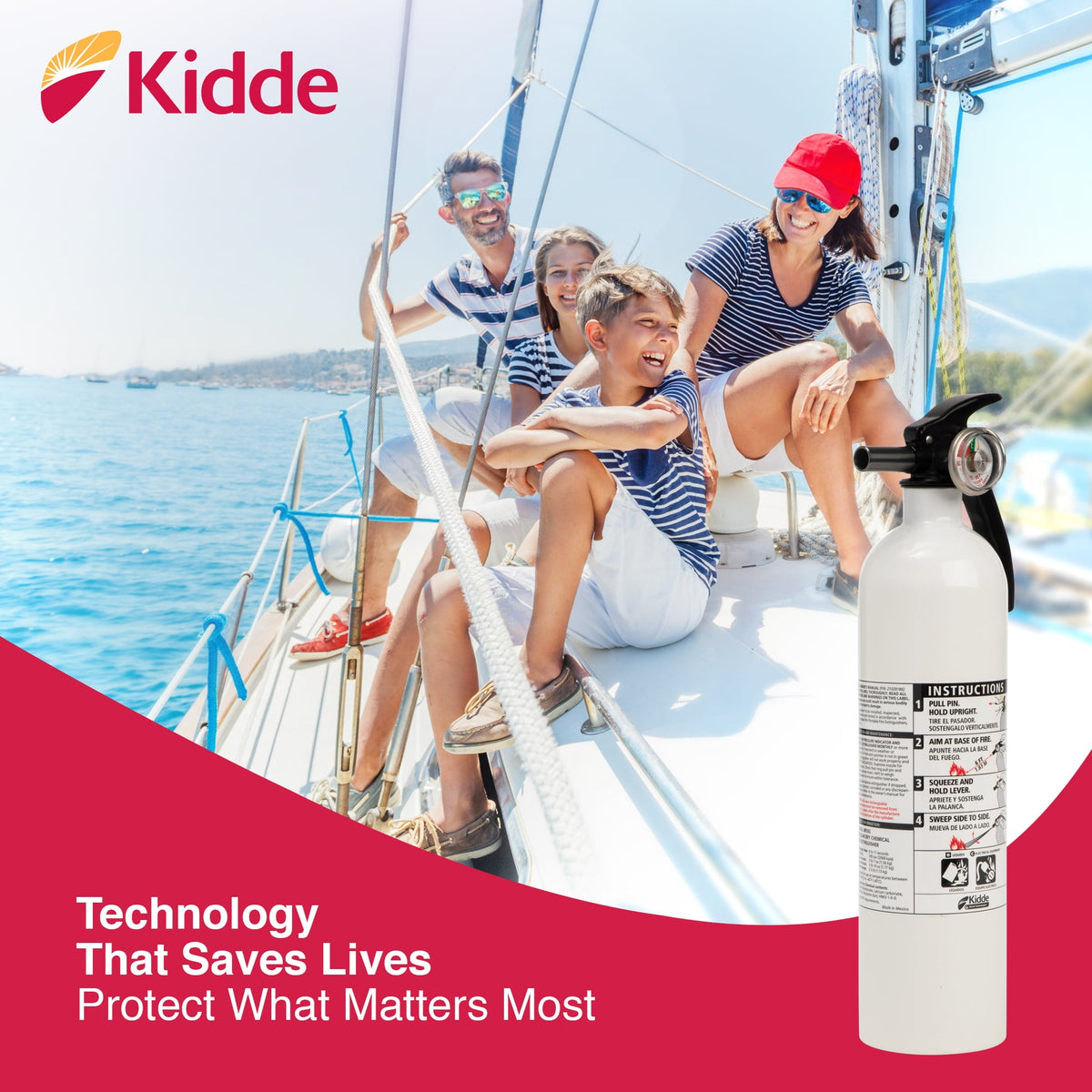 Kidde auto marine fire extinguisher, view 3