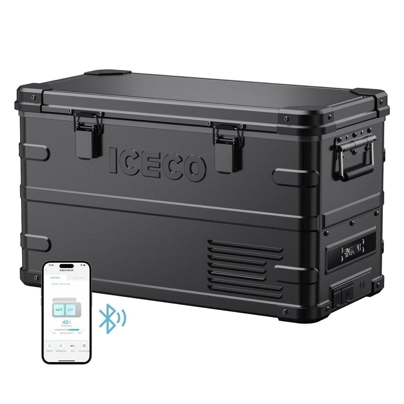 ICECO APL35 37QT dual zone aluminum portable fridge freezer