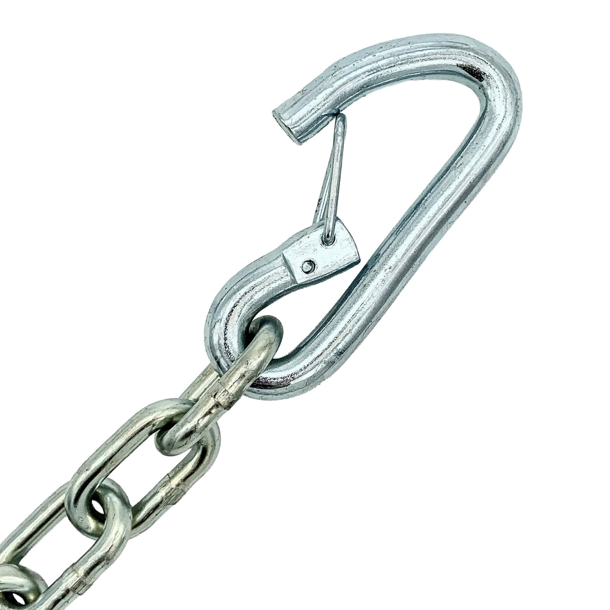 Peerless trailer safety chain 1/4 x 72 with latching S-hooks