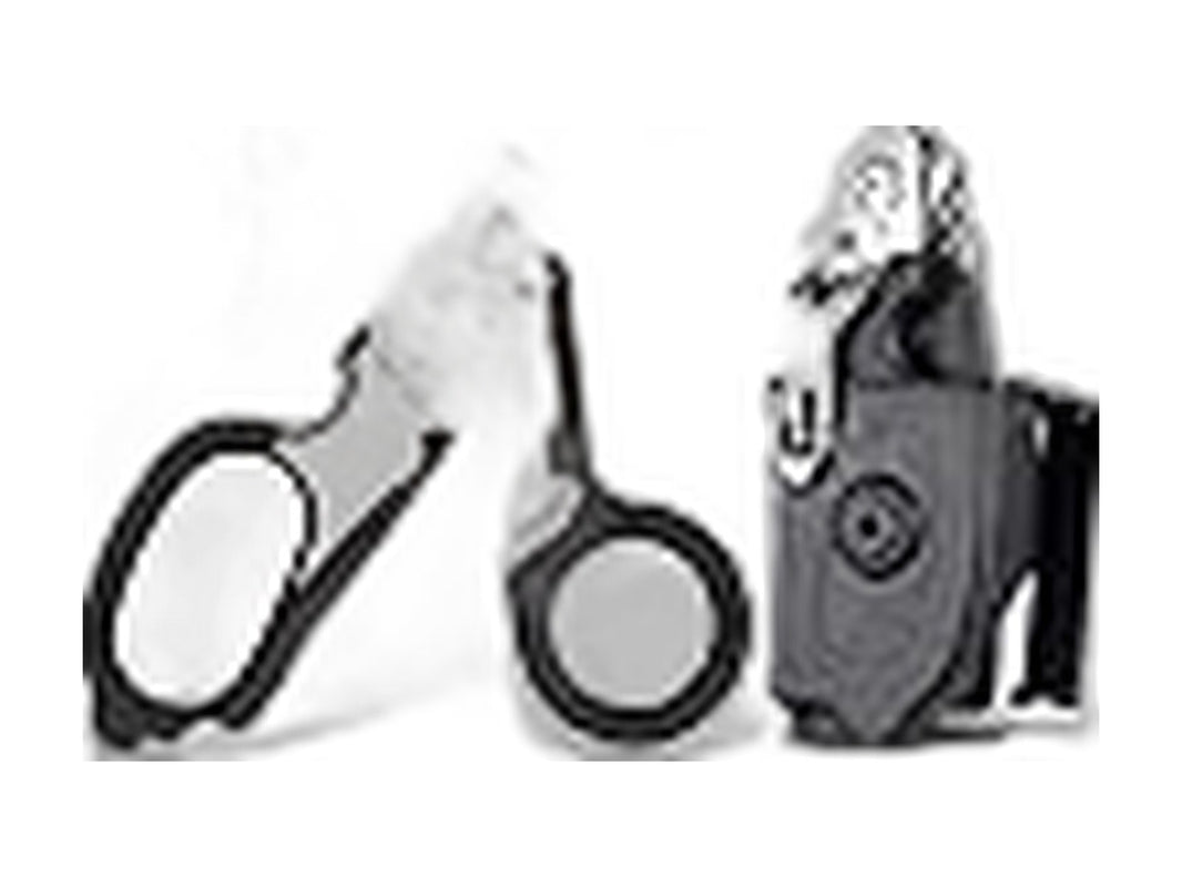 Foldable trauma shears and emergency tool with holster
