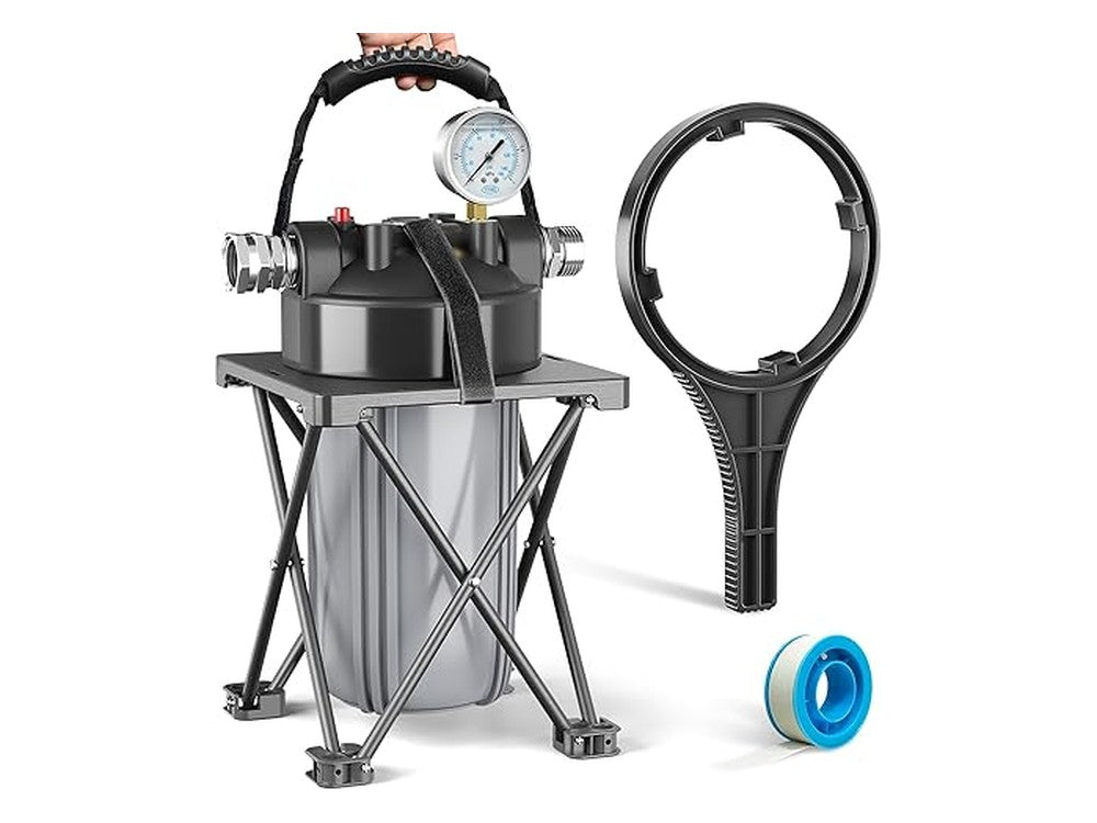 6-Layer RV Water Filter 0.5 Micron with on white background