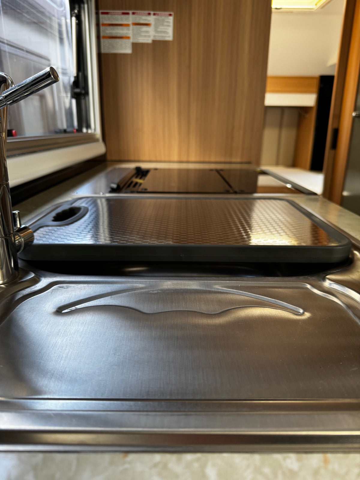 RV stainless steel cutting board for camper kitchen - view 3