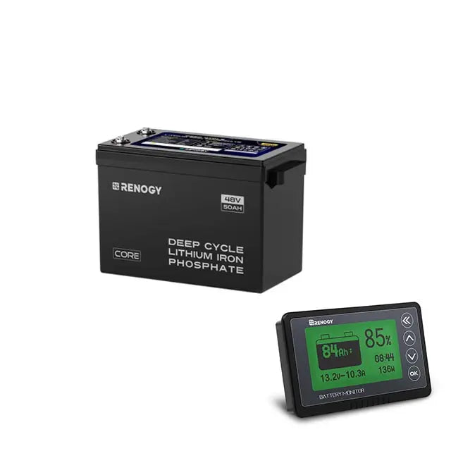 Renogy Core 48V 50Ah smart LiFePO4 battery with self-heating