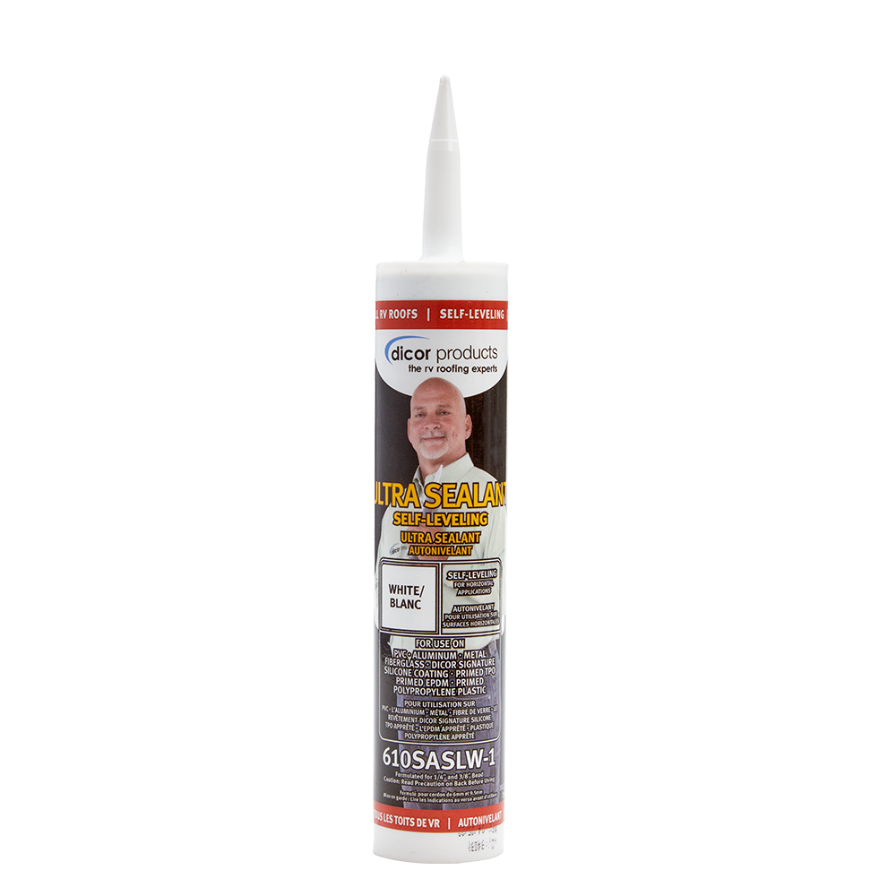 Dicor Self-Leveling Ultra Sealant, White, 10.3 oz Tube - 610SASLW-1