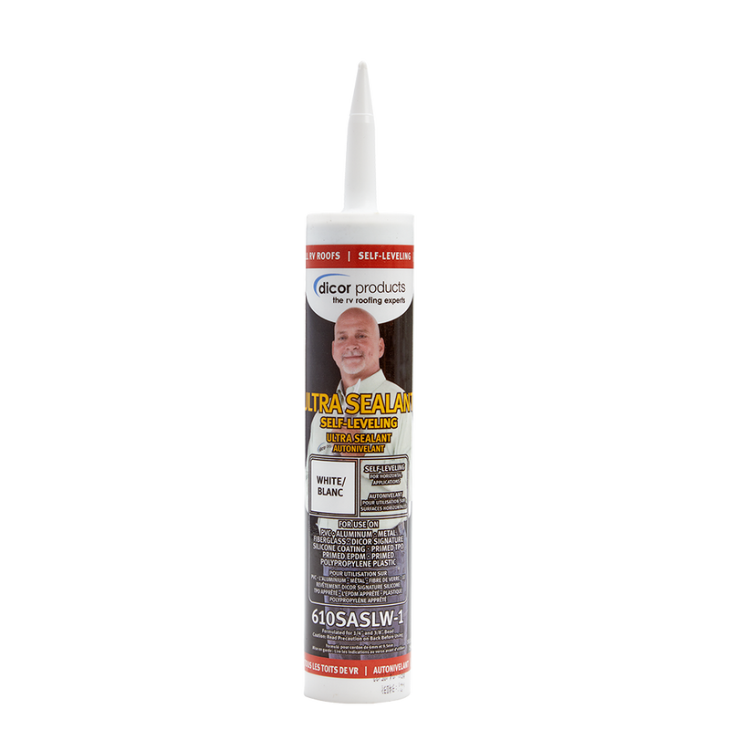 Dicor Self-Leveling Ultra Sealant, White, 10.3 oz Tube - 610SASLW-1