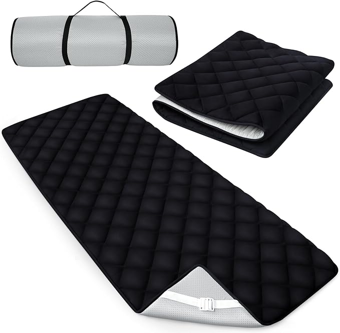 Quilted foam mattress topper pad cot - view 2