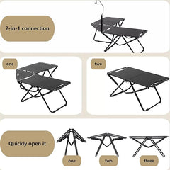 Folding Carbon Steel Outdoor Camping Table Portable