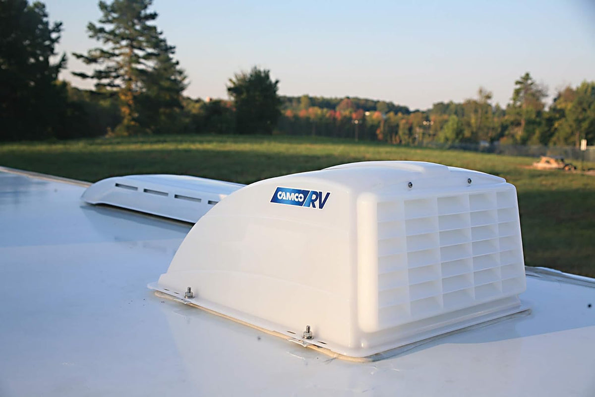 Camco Roof Vent Cover, White, 14" x 14" Vents - view 4