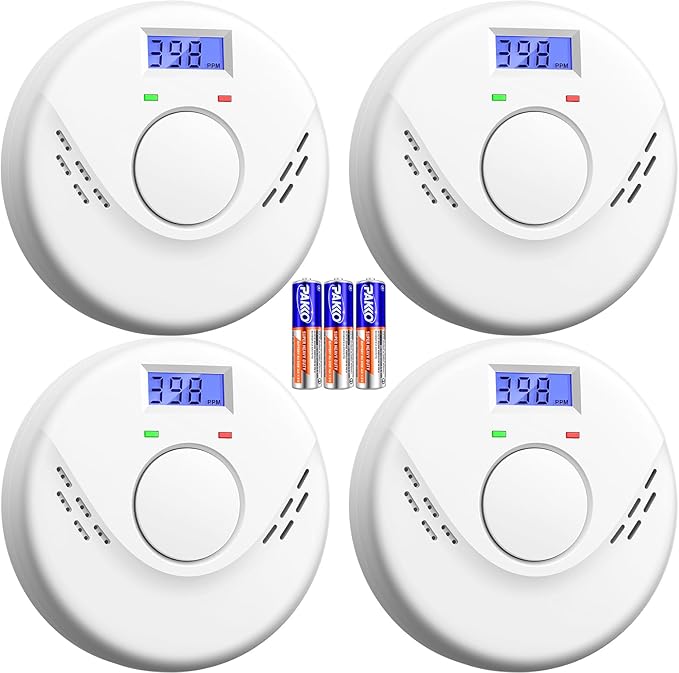 Smoke & CO Combo Detector Battery LCD Display 4-Pack – RV Parts Giant
