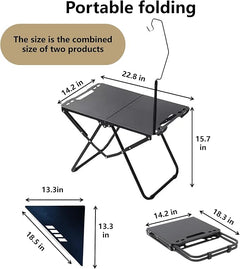 Folding Carbon Steel Outdoor Camping Table Portable