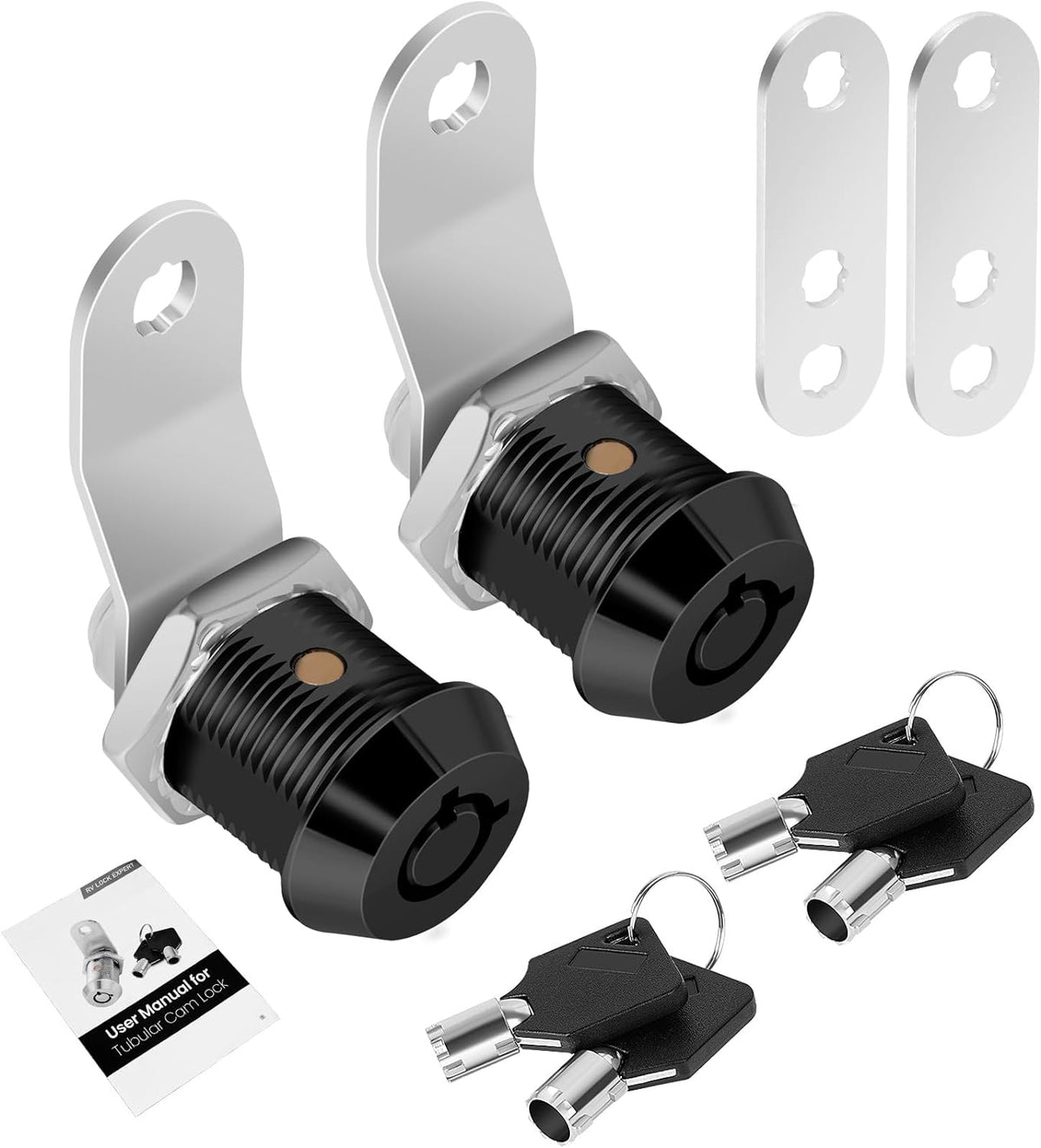RV compartment cam locks 2-pack
