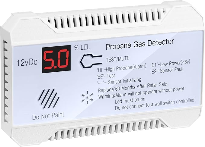 RV Propane Gas Detector 12V Mini Compact 85dB – RV Parts Giant