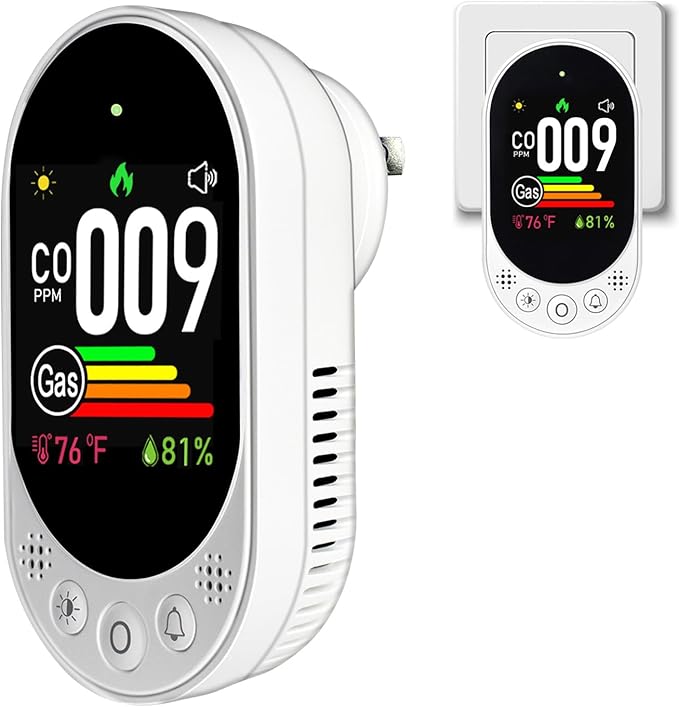 4-in-1 Plug-In CO & Natural Gas Air Detector – RV Parts Giant