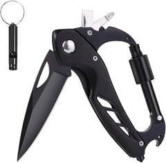 Carabiner Multitool with Pocket Knife EDC
