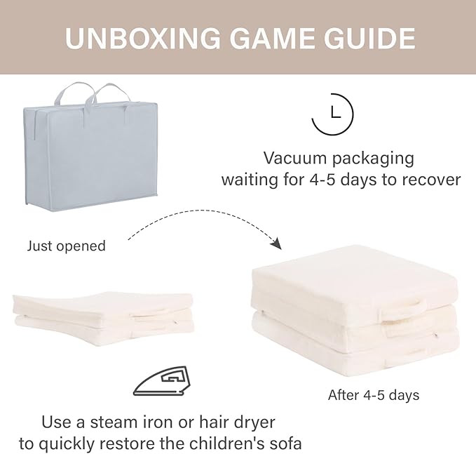 Foldable Floor Mattress for Kids, Toddler Washable Tri Folding Floor Nap Mat for Sleeping Daycare, Child Trifold Futon Sofa Bed with Storage Bag for Girls and Boys