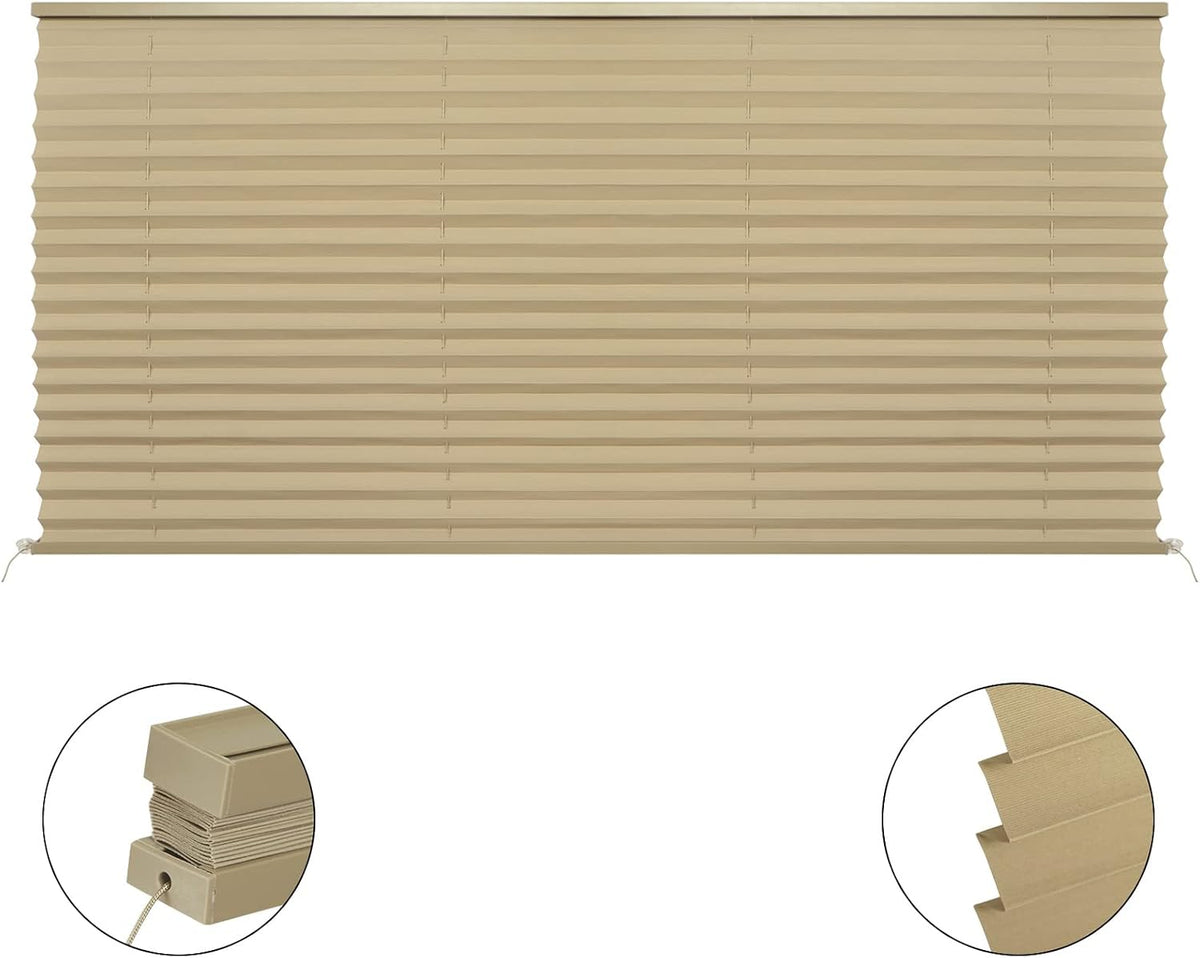 RV pleated blackout window blind