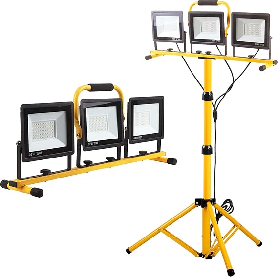 LED Work Lights 22000LM 3-Head with Tripod Stand – RV Parts Giant