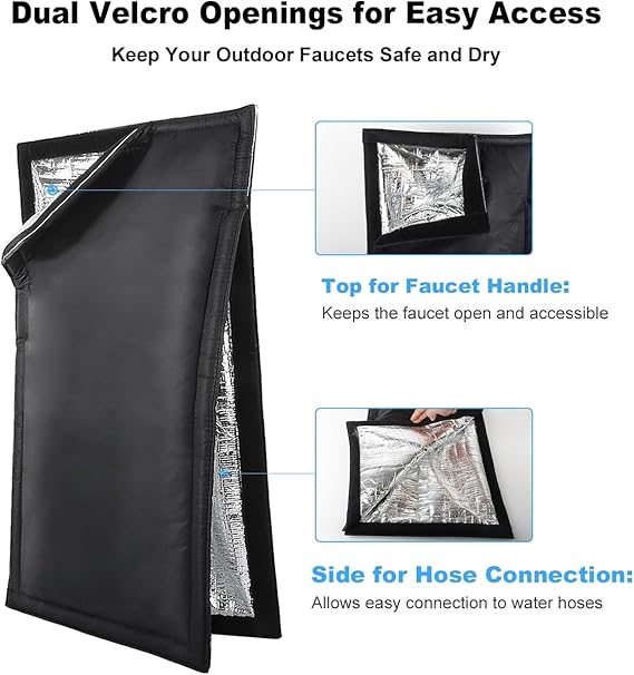 Insulated Outdoor Faucet Cover 25"H x 13.5"W