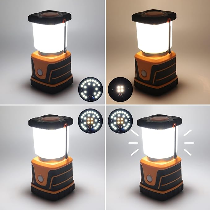 LED Camping Lamp 1500LM 4-Mode Dimmable