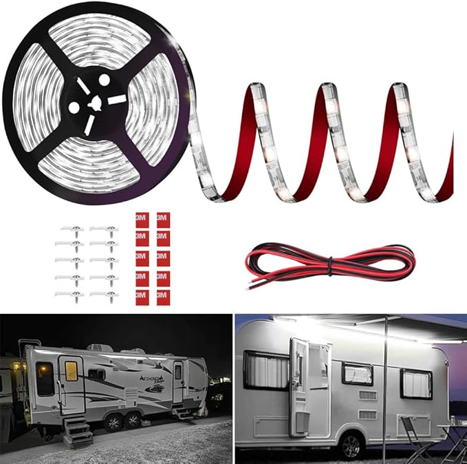RV Awning LED Strip Lights 20FT 12V