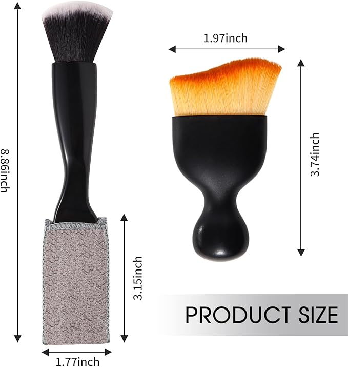 Car Interior Detail Brush Set 3pc