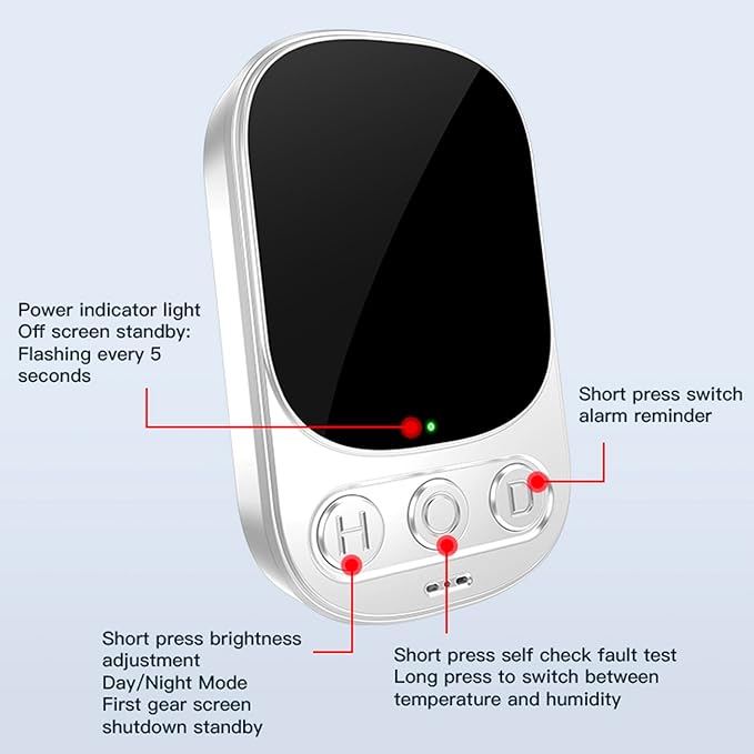 3-in-1 Combustible Gas Leak Detector Plug-In with Battery