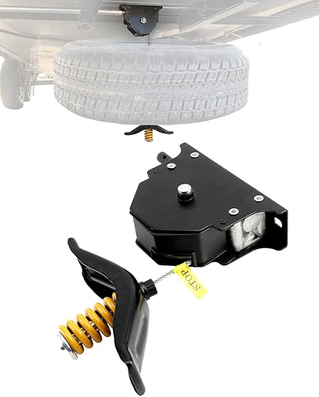 Spare Tire Hoist/Winch Carrier for RV & Trailer