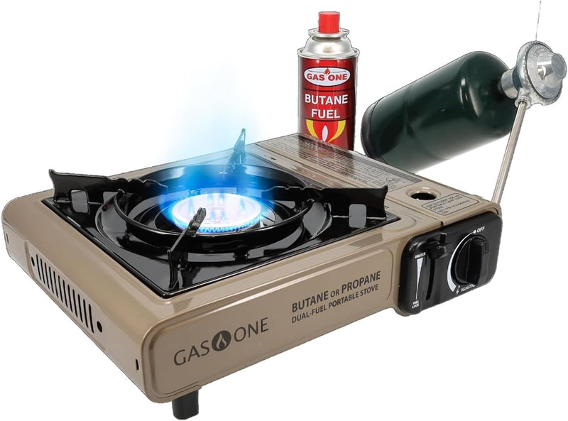 Gas One dual fuel camp stove