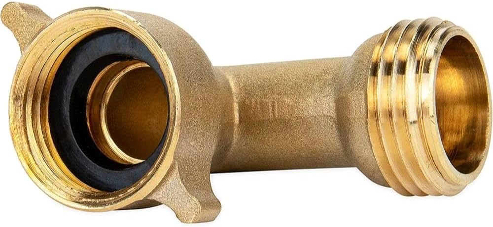 Camco 90-Degree Brass Hose Elbow - view 3