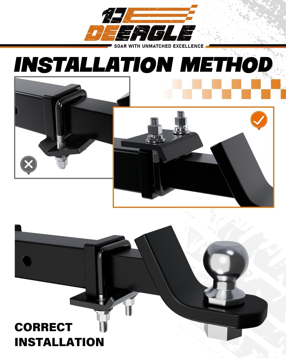 Hitch tightener anti-rattle stabilizer