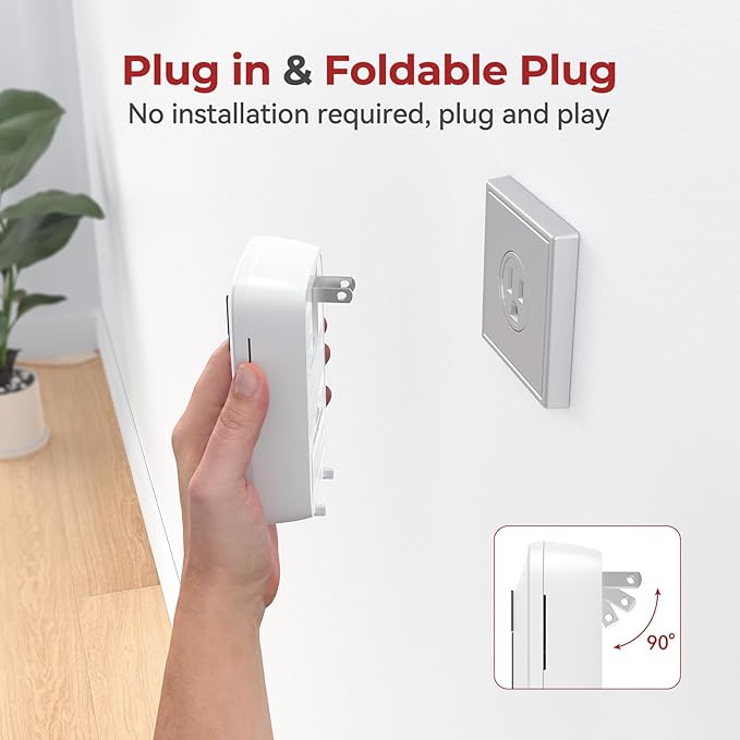 Carbon Monoxide Detector Plug-In 10-Year Battery
