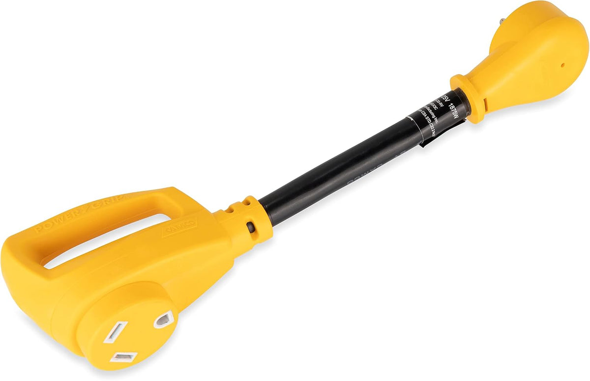 Camco Power Grip Dogbone Adapter, 15A Male to 30A Female, 12"