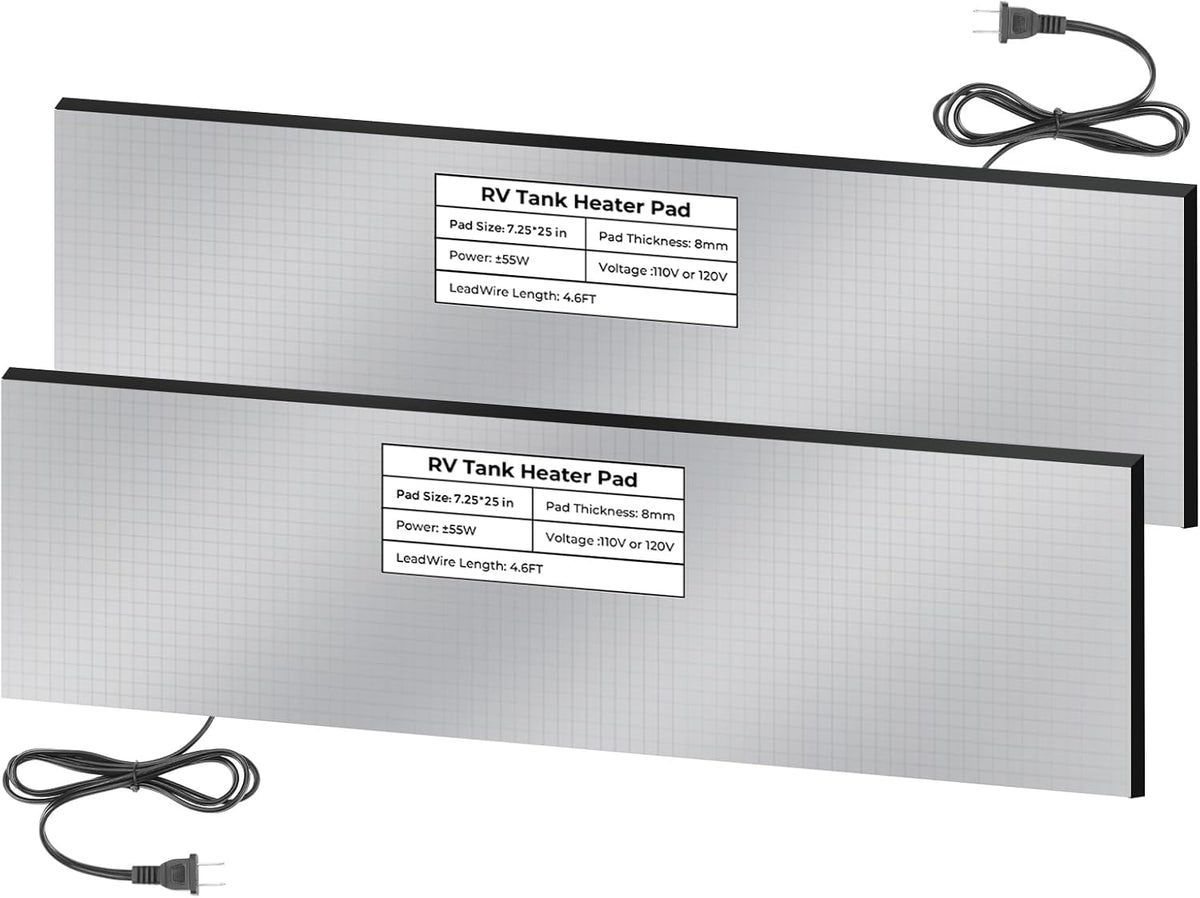 RV Tank Heated Pad with Thermostat 2-Pack – product photo