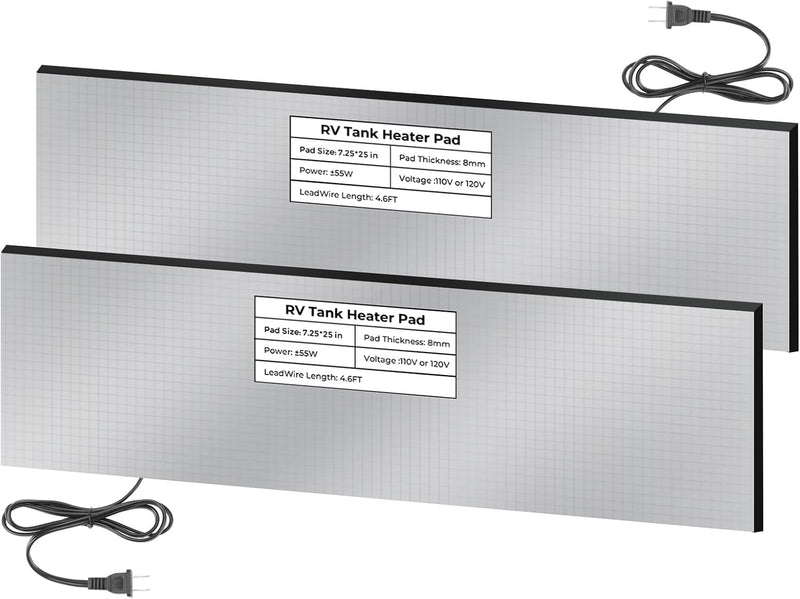 RV Tank Heated Pad with Thermostat 2-Pack – product photo